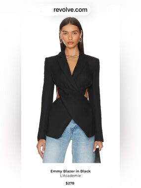 L'Academie Emmy Blazer • sold on Revolve • NWT
